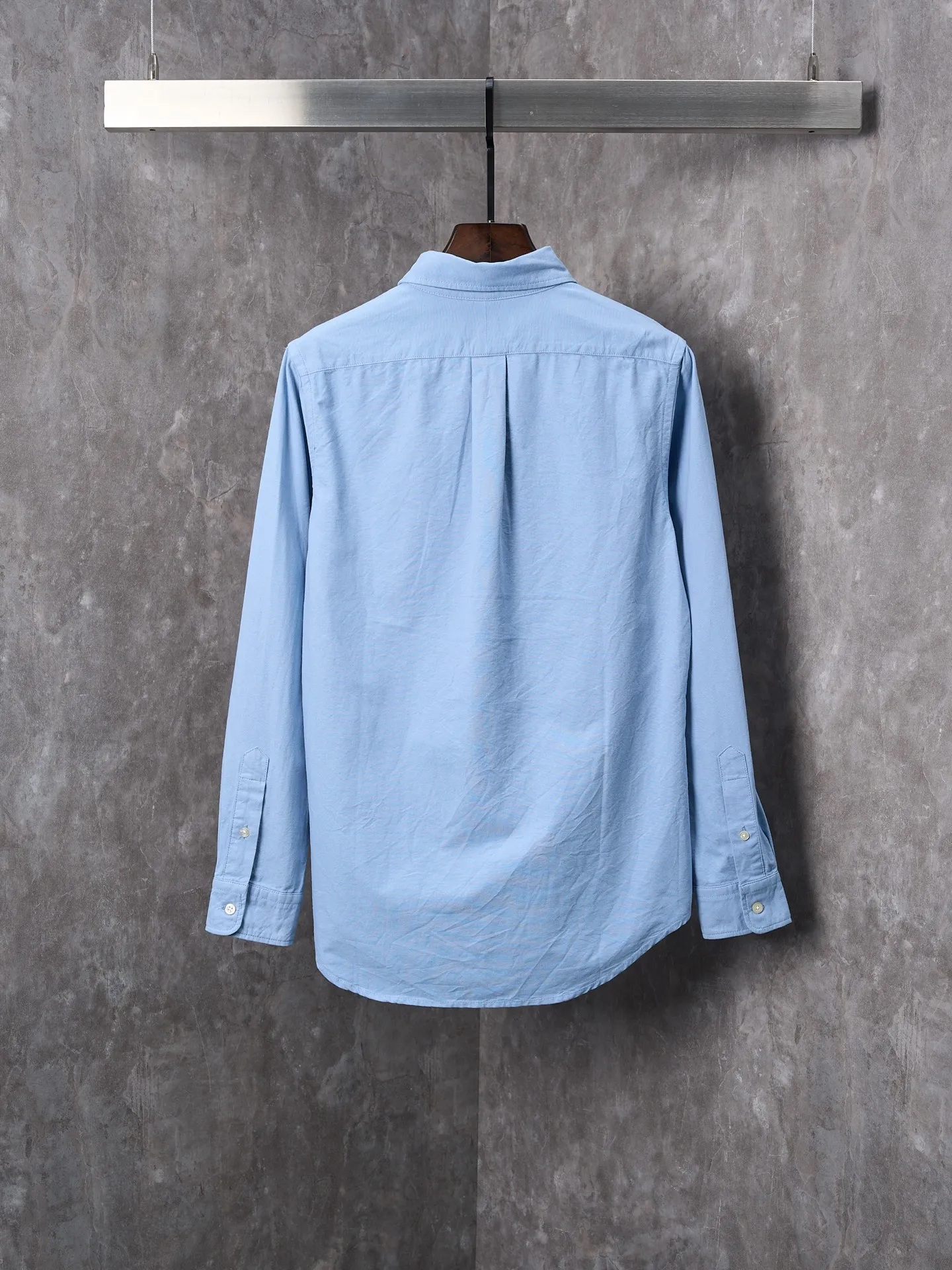 P340 Actual hanging auction】Ralph Lauren/Ralph Lauren couples must-have solid color pony embroidered cotton long-sleeved shirt [Ready stock] XS S M L XL